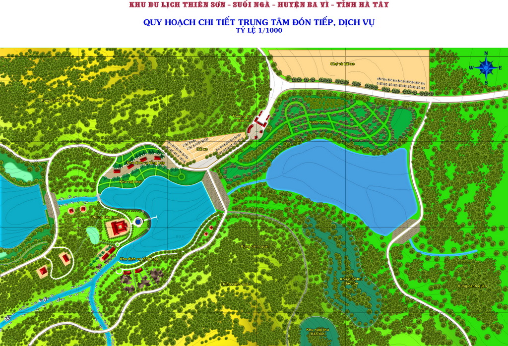 Thiên Sơn - Suối Ngà_Quy hoạch chi tiết tỷ lệ 1/2000 Khu Liên hợp du lịch sinh thái, văn hóa và thể thao
