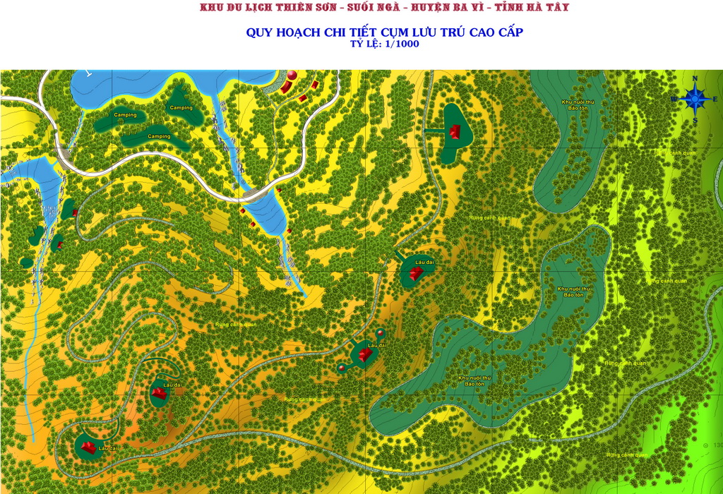 Thiên Sơn - Suối Ngà_Quy hoạch chi tiết tỷ lệ 1/2000 Khu Liên hợp du lịch sinh thái, văn hóa và thể thao