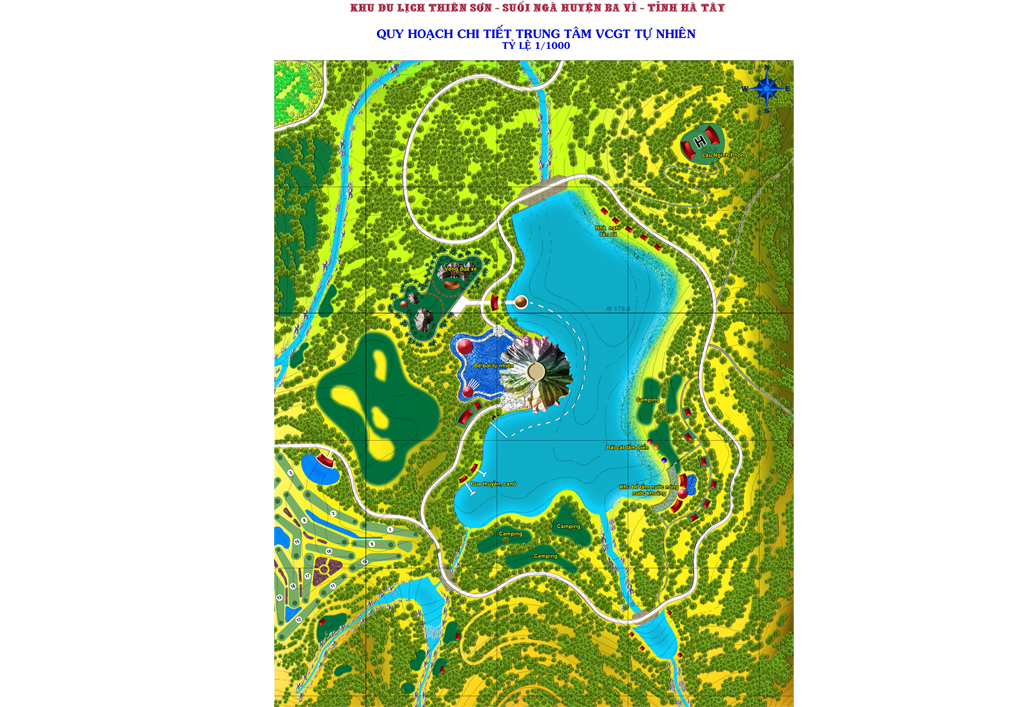 Thiên Sơn - Suối Ngà_Quy hoạch chi tiết tỷ lệ 1/2000 Khu Liên hợp du lịch sinh thái, văn hóa và thể thao